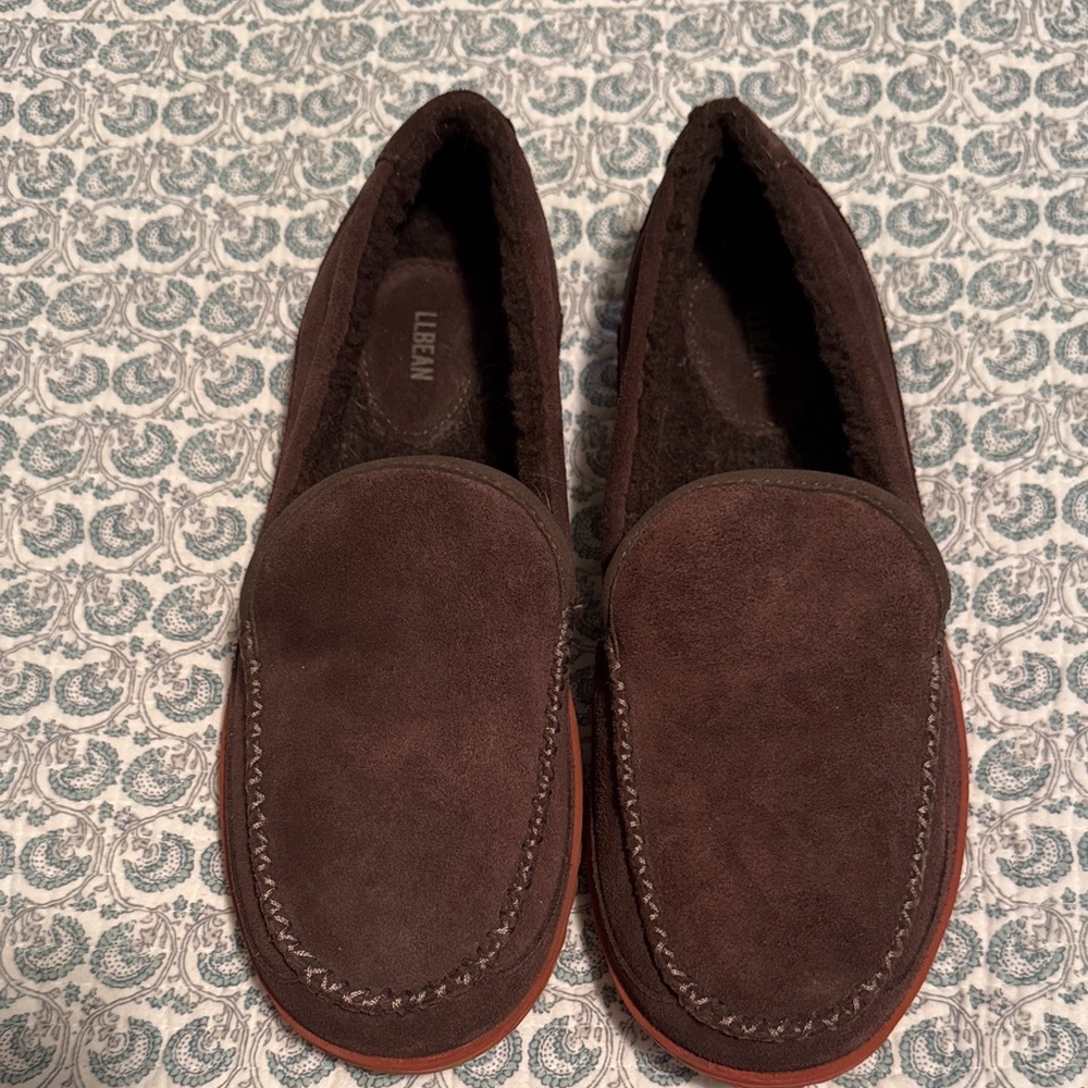 L.L. Bean Dark Brown Suede Men's Loafers